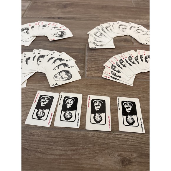 VTG Cinema Actors Playing Cards WVLV 18 Milwaukee‎ Full Set - Picture 5 of 8